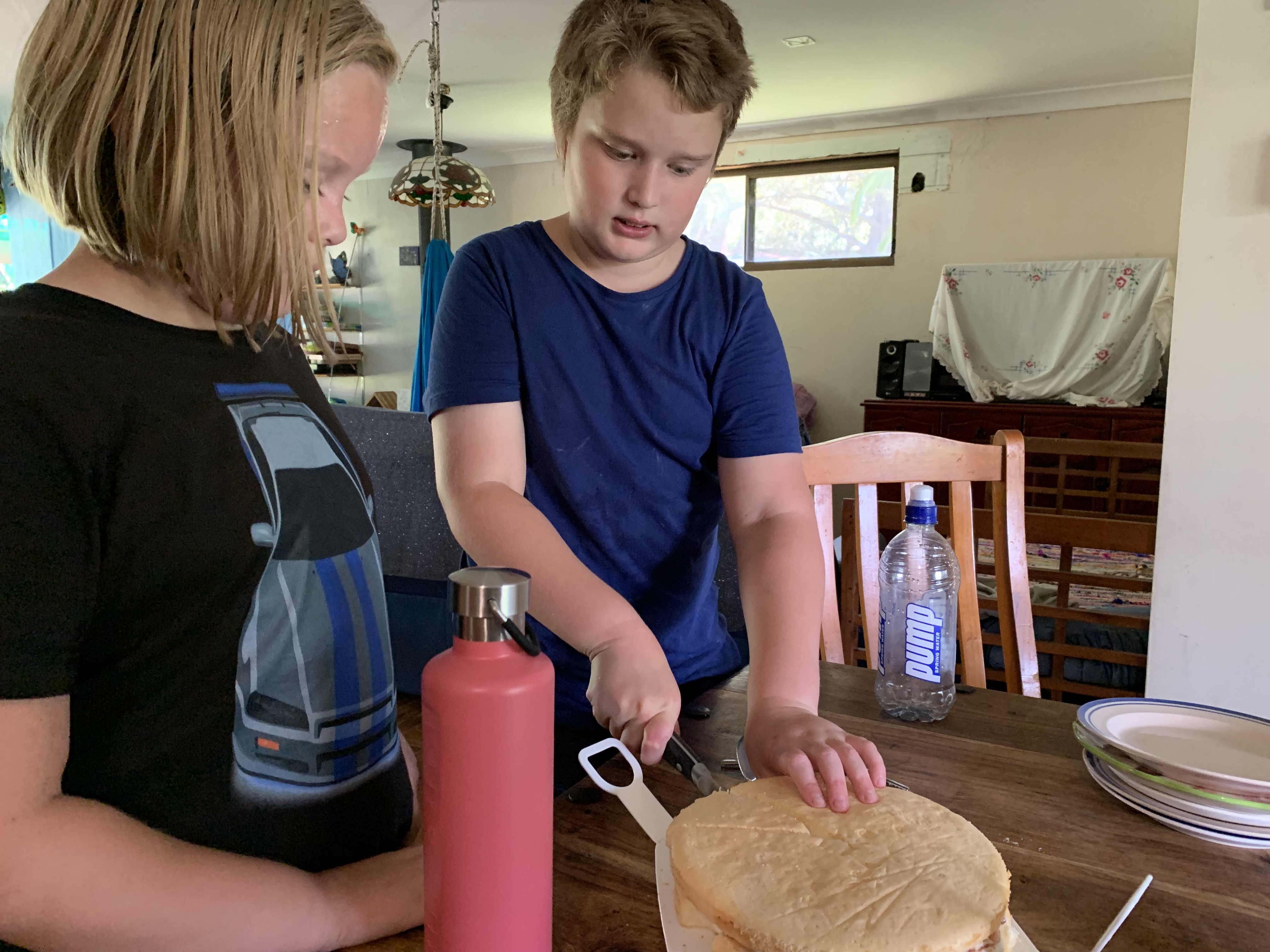Sponge Cake with Cream & Jam