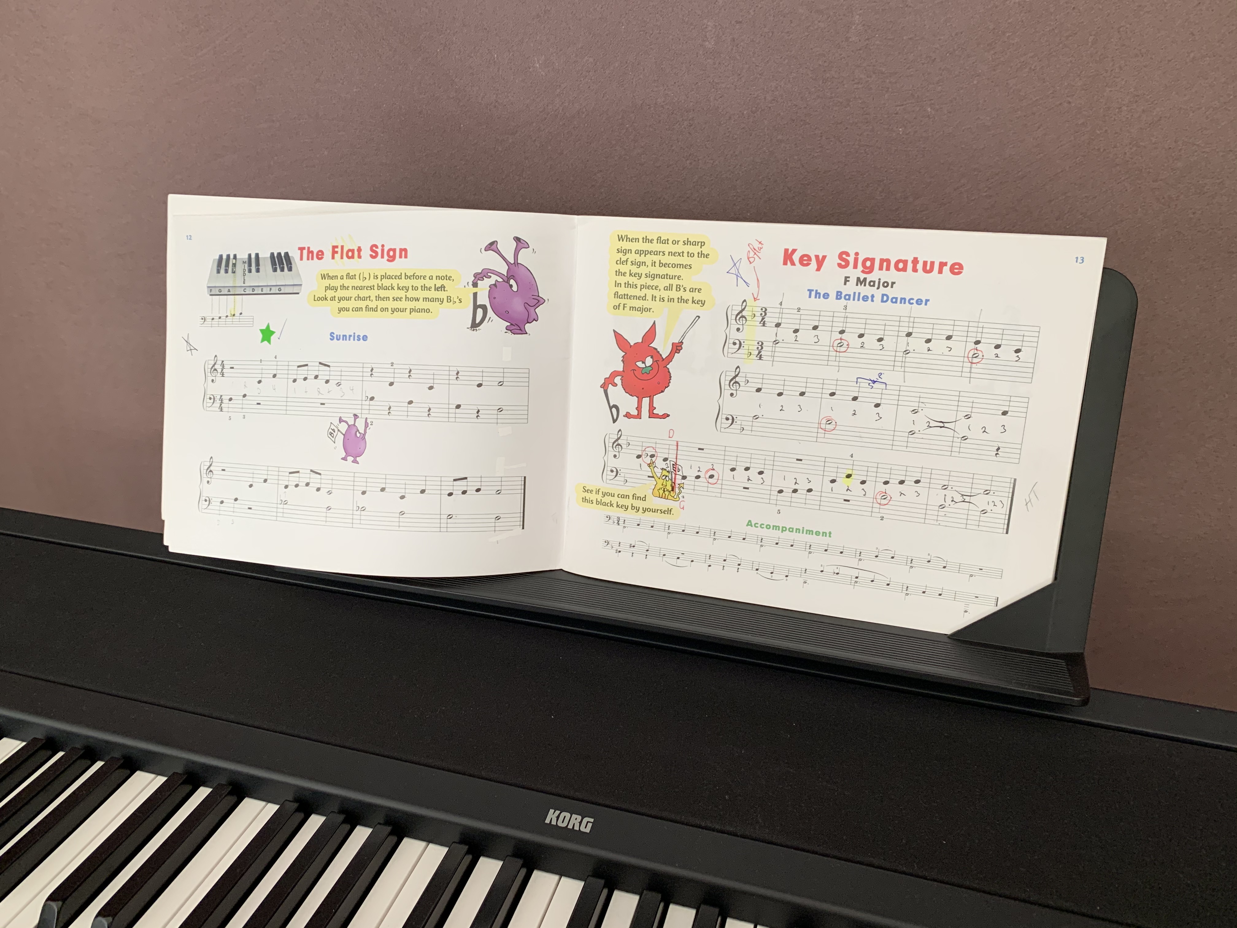 Atticus Piano Practice